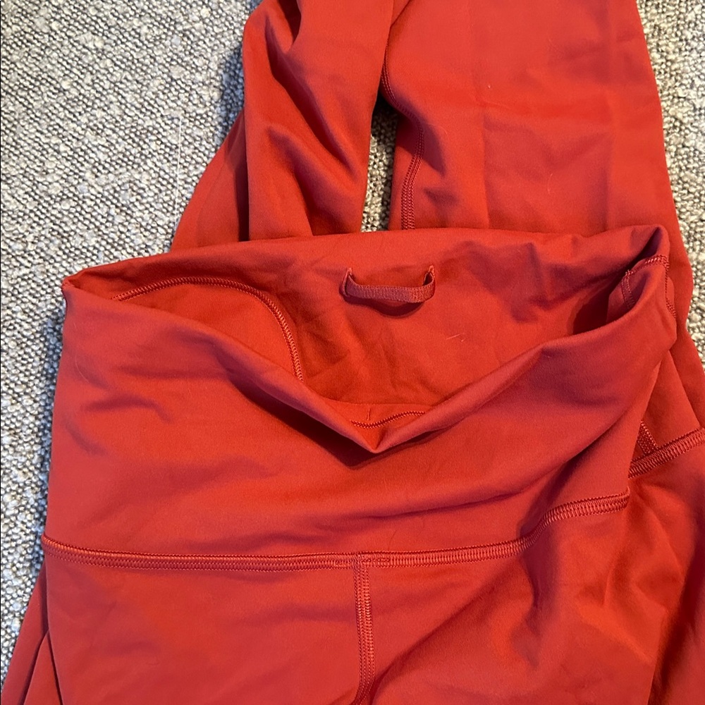 lululemon athletica Women's High-Rise Red Leggings - Picture 4 of 4